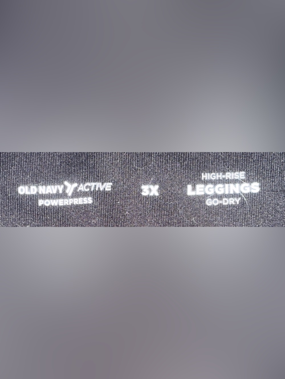 2 pack Old Navy Active Women's Black High-Waist Leggings SZ 3X - Picture 2 of 3